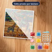 Giraffa e Cucciolo nella Savana Dorata – kit pronto per iniziare