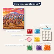 Torre di giraffe al Kilimangiaro – contenuto del kit
