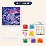 White Mountain Hare at Snowy Dusk – kit contents