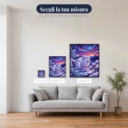 Lepre bianca nella neve al crepuscolo – misure disponibili