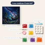 Alce nella radura sotto la Via Lattea – contenuto del kit
