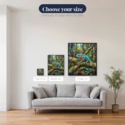 Baby Chameleon on a Mossy Twig – available sizes