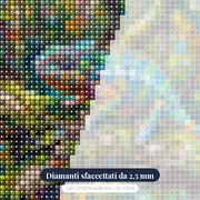 Cucciolo di camaleonte su un ramoscello – primo piano dei diamanti