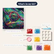 Chameleon Turret Eye and Mosaic Scales – kit contents