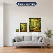Sunlit Beech Path in Mosaic Glass – available sizes