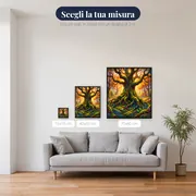 Quercia secolare con radici muschiose – misure disponibili