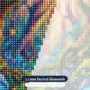 Enchanted Forest with Glowing Mushrooms – diamond close-up