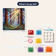 Giant Redwoods and Sunbeams in Fog – kit contents