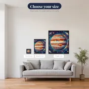 Jupiter's Swirling Bands and Great Red Spot – available sizes