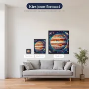 Jupiter met wolkenbanden en Grote Rode Vlek – beschikbare formaten