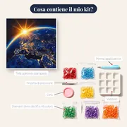 Alba sulla Terra e luci d'Europa – contenuto del kit