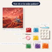 Marsrover aan de rand van de canyon – inhoud van het pakket