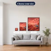 Red Martian Canyons and Lone Rover – available sizes
