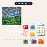Double Rainbow Over Green Hills – kit contents