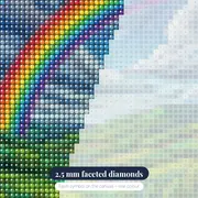 Double Rainbow Over Green Hills – diamond close-up