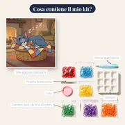 Tom e Jerry addormentati nel cesto – contenuto del kit