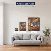 Tom and Jerry Asleep in Wicker Basket – available sizes