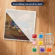 Tom and Jerry Asleep in Wicker Basket – kit ready to start