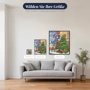 Tom und Jerry schmücken den Weihnachtsbaum – verfügbare Größen
