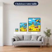 Tom et Jerry au château de sable – tailles disponibles