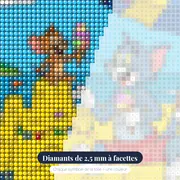 Tom et Jerry au château de sable – gros plan des diamants