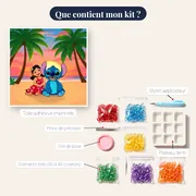 Stitch et Lilo au coucher de soleil – contenu du kit