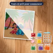 Stitch et Lilo au coucher de soleil – kit prêt à commencer