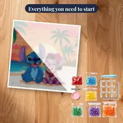 Stitch and Lilo Grinning Beneath Golden Sun – kit ready to start