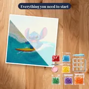 Stitch Riding a Turquoise Wave – kit ready to start