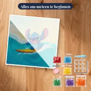 Stitch surft op turquoise golf – pakket klaar om te beginnen