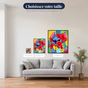 Stitch au collier d'hibiscus rouges – tailles disponibles