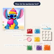 Stitch mit riesiger Eiswaffel in der Sonne – Inhalt des Sets
