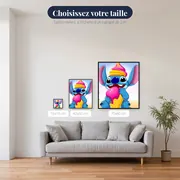 Stitch savourant un énorme cornet de glace – tailles disponibles