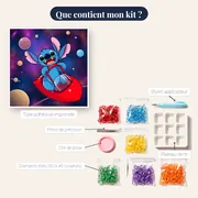 Stitch rieur dans son cockpit transparent – contenu du kit