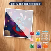 Stitch rieur dans son cockpit transparent – kit prêt à commencer