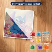 Stitch Cradling Sleepy Scrump in Soft Bokeh – kit ready to start