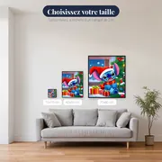 Stitch décore le sapin de Noël – tailles disponibles