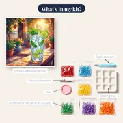 Tall Mojito on Sunny Terrace – kit contents
