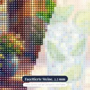 Mojito auf sonniger Terrasse – Nahaufnahme der Steine