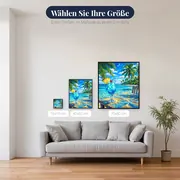 Blaue Lagune am Strandtisch – verfügbare Größen