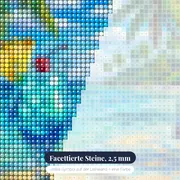 Blaue Lagune am Strandtisch – Nahaufnahme der Steine