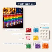Rainbow Layers on a Dark Bar – kit contents