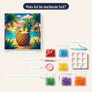 Ananas-Cocktail am Palmenstrand – Inhalt des Sets