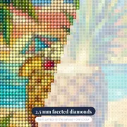Pineapple Piña Colada on Tropical Beach – diamond close-up