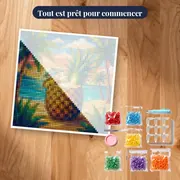 Piña Colada Servie dans un Ananas – kit prêt à commencer