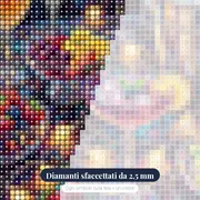 Festa Notturna con Calici e Luci – primo piano dei diamanti
