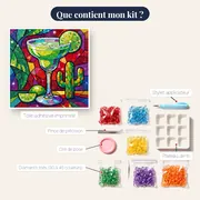 Margarita au sel et cactus – contenu du kit