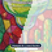Margarita au sel et cactus – gros plan des diamants