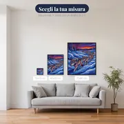 Branco di Lupi nella Neve al Crepuscolo – misure disponibili