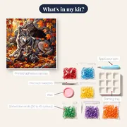 Mother Wolf and Cubs at the Den – kit contents